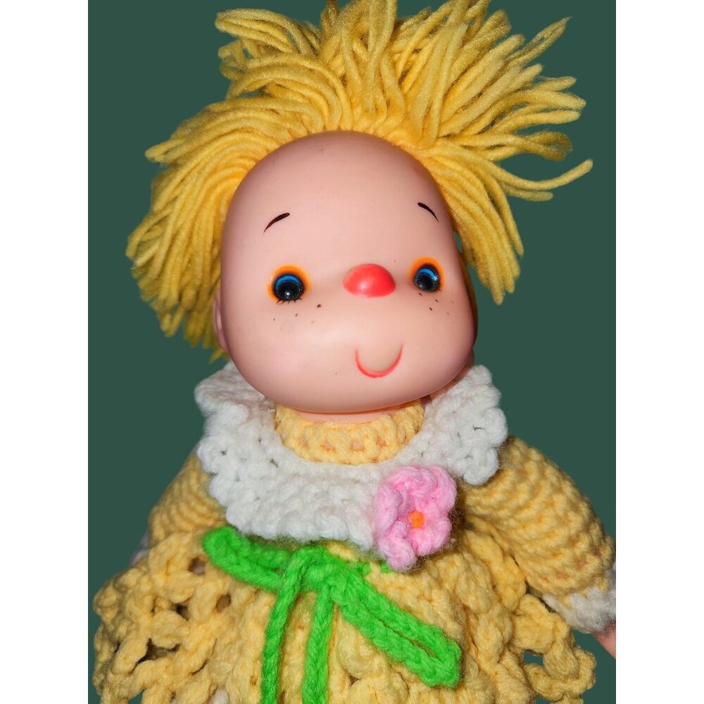 Kitschy Vintage Doll Crochet Super Cute Collector